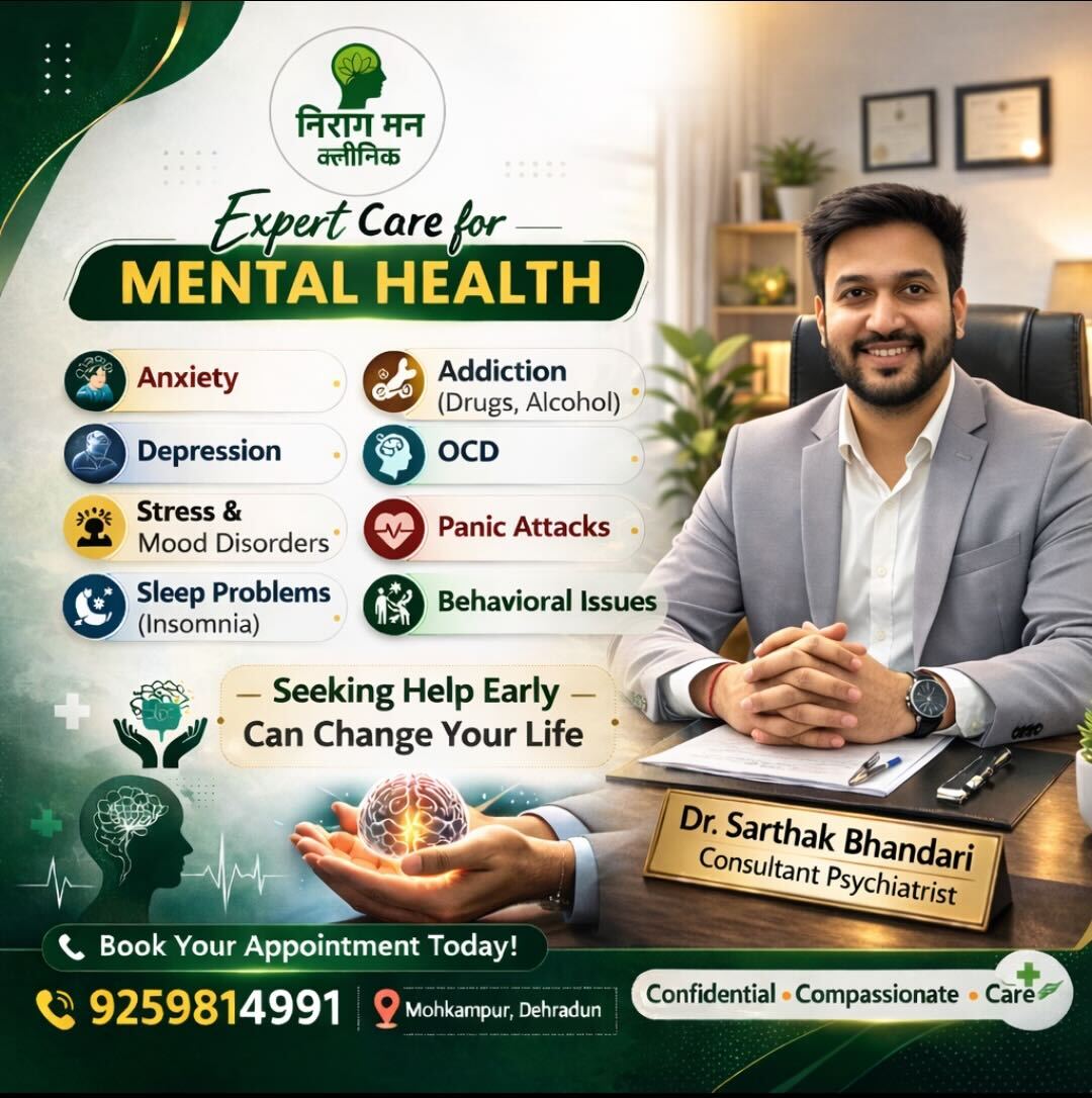 Dr. Sarthak Bhandari at Nirog Mann Clinic